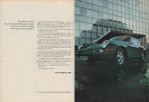 Porsche 911 targa - -, reklame