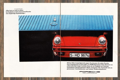 Porsche werbung reklame - porsche,