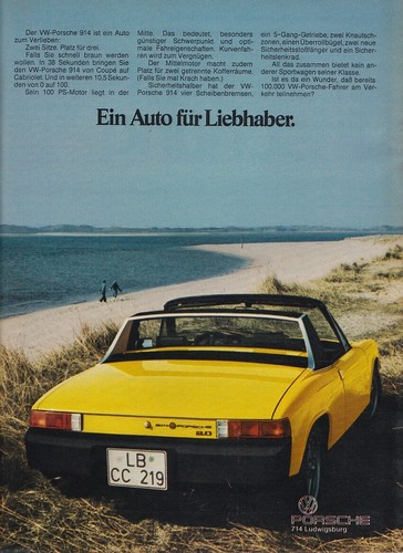 Porsche 914 reklame - 914,