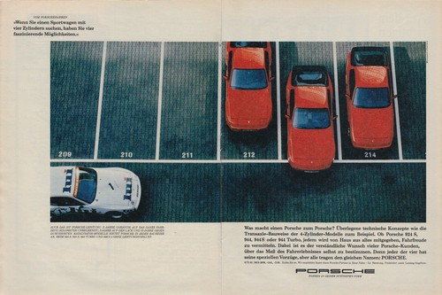 Porsche werbung reklame - porsche,