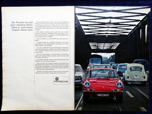 Porsche 911 originale werbung - porsche,