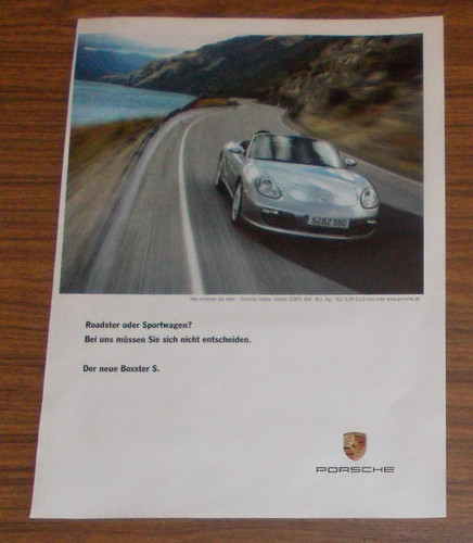 Seltene werbung porsche - seltene,