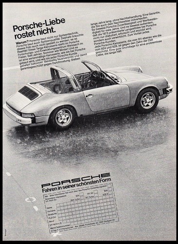 Porsche werbung reklame - werbung,