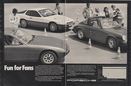 Porsche werbung fun for - werbung, fans'
