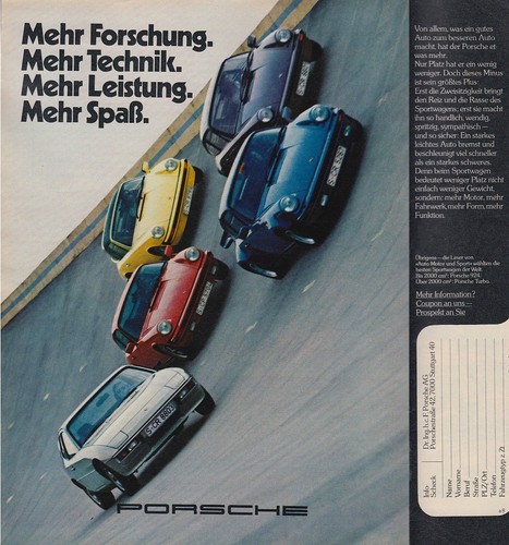 Porsche werbung reklame - porsche,
