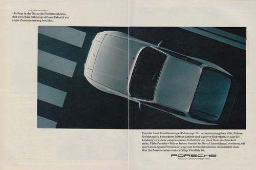 Porsche werbung reklame - -,