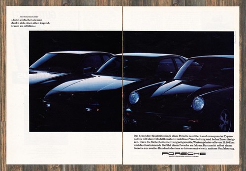 Porsche werbung reklame - porsche,