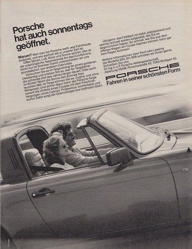 Porsche werbung reklame - porsche,