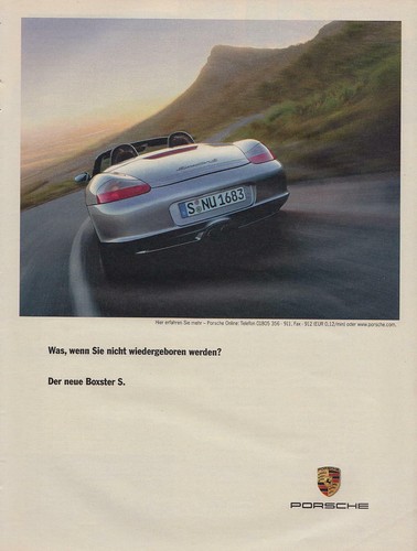 Porsche boxster reklame - boxster, s