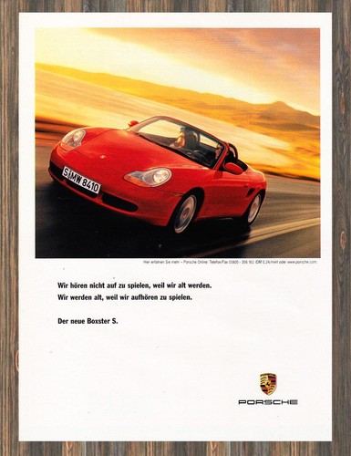 Porsche boxster reklame - porsche,