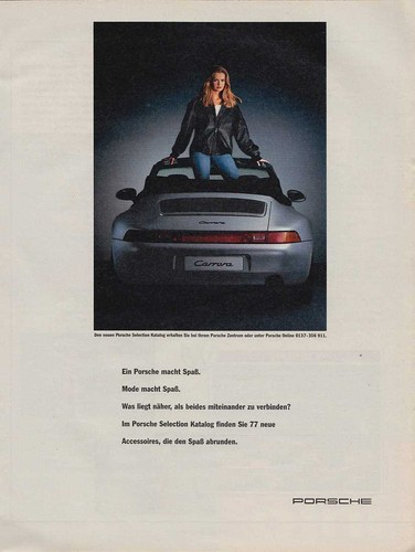Porsche werbung reklame - porsche,