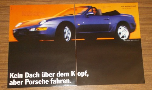 Seltene werbung porsche - werbung, 968