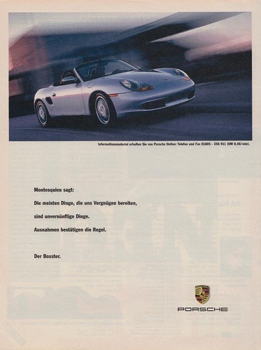 Porsche boxster reklame - porsche,