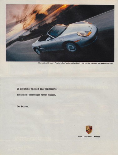 Porsche boxster reklame - porsche,