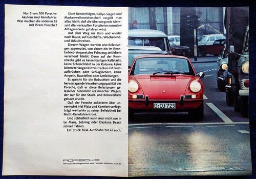 Porsche 911 originale werbung - porsche,
