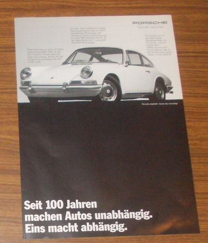 Seltene werbung porsche - werbung,