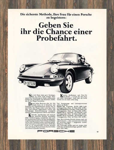Porsche werbung reklame - -,